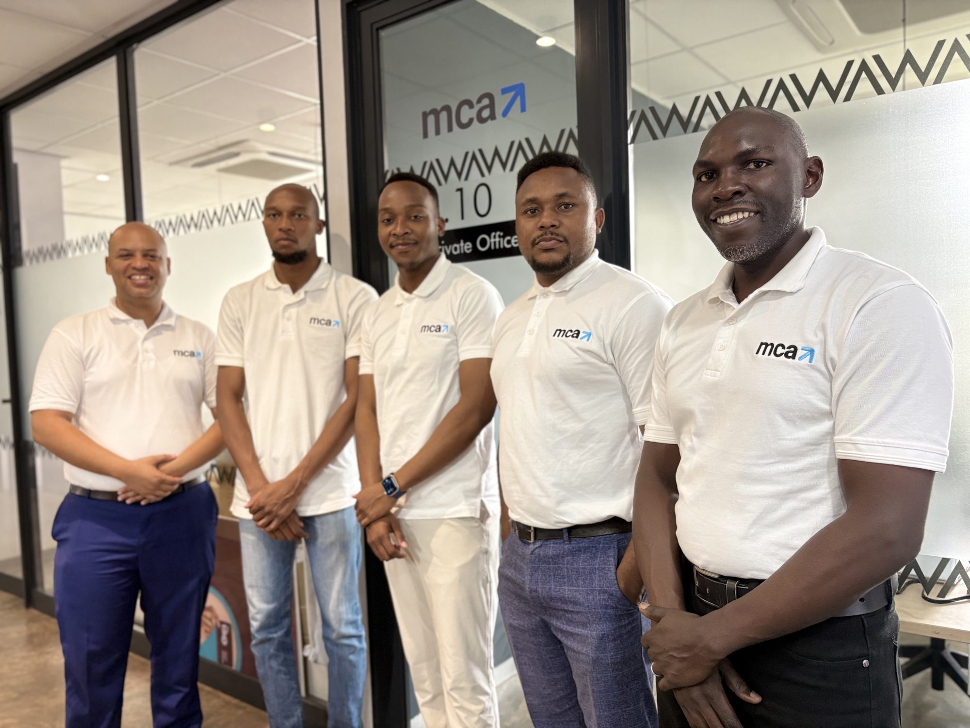 The MCA Consulting Limited team at their Lusaka office